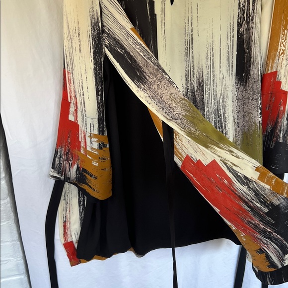 IC by Connie K Abstract Long Sleeve Layered Tunic, Womens XXL - Picture 6 of 8